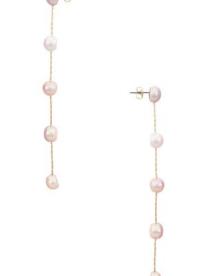 Pendientes con perlas Ettika rosa