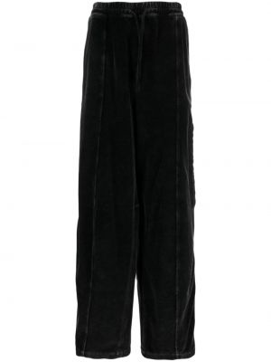Βαμβακερό αθλητικό παντελόνι σε φαρδιά γραμμή Alexander Wang μαύρο