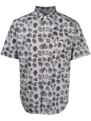 Hemd mit print Comme Des Garcons Homme Deux grau