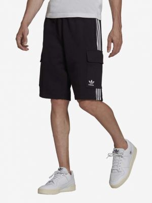 Pamut rövidnadrág Adidas Originals - fekete