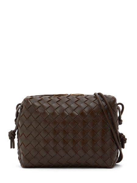 Læder mini taske Bottega Veneta brun