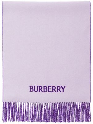 Fular din cașmir Burberry violet