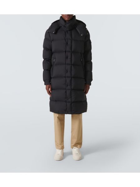 Kapitone ceket Moncler siyah