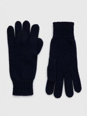 Шерстяные перчатки Max Mara Leisure синие