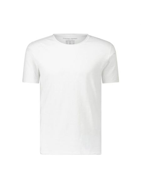 Hemd mit rundem ausschnitt Hannes Roether weiß