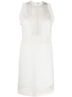 Robe de soirée sans manches en dentelle Ermanno Scervino blanc