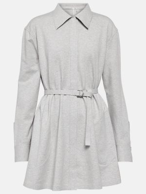 Mini robe en coton Norma Kamali gris