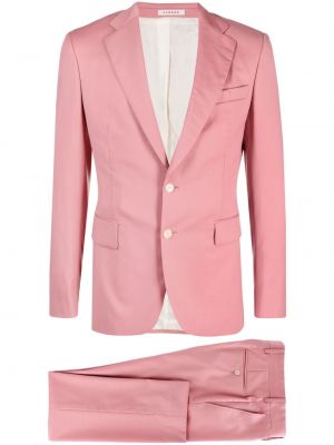 Vlněný oblek Fursac růžový