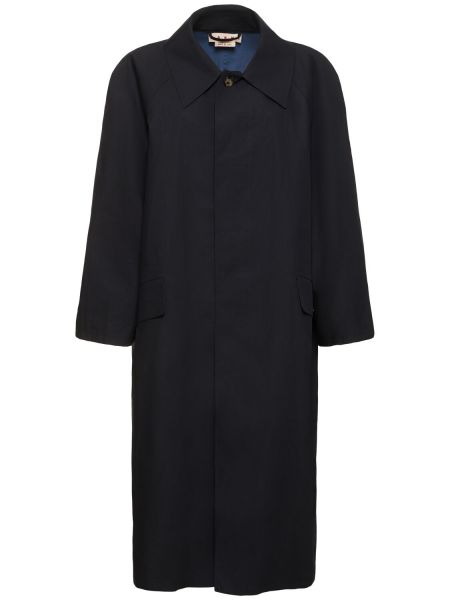 Bomuld trenchcoat Marni sort