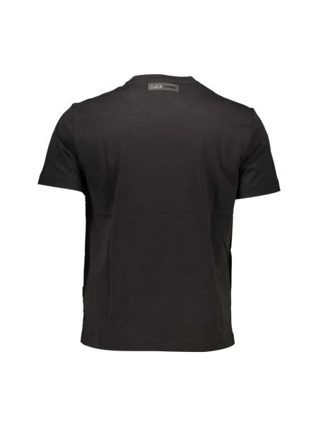 Camiseta deportiva de algodón con estampado Plein Sport negro