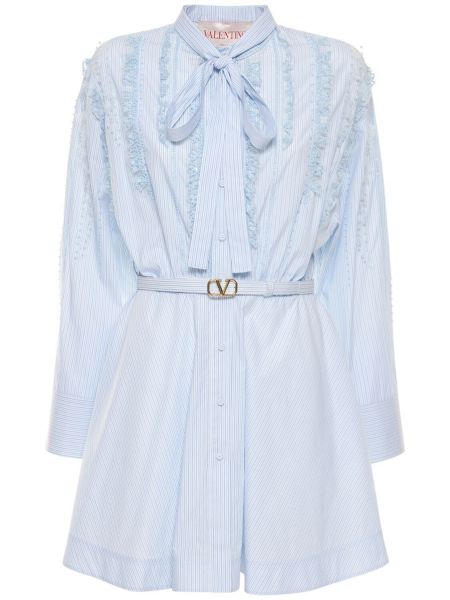 Bavlnené mini šaty s výšivkou Valentino