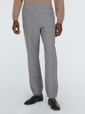 Pantalones de chándal de algodón Auralee gris