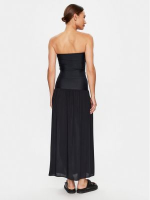 Priliehavé šaty Karl Lagerfeld čierna