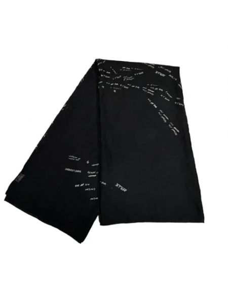 Bufanda de lana retro Yves Saint Laurent Vintage negro