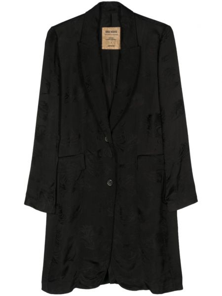 Žakárový kabát Uma Wang čierna
