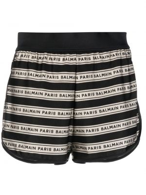 Trykt shorts Balmain svart