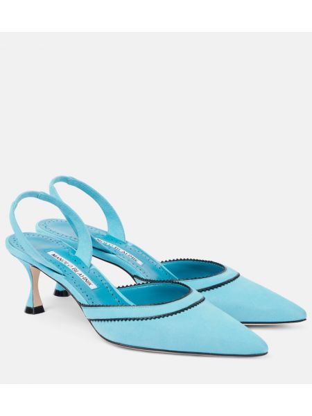 Slingback mokka Manolo Blahnik sininen