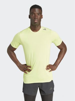 Slim fit priliehavé športové tričko Adidas zelená