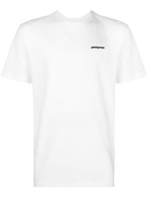 Тениска с принт Patagonia бяло