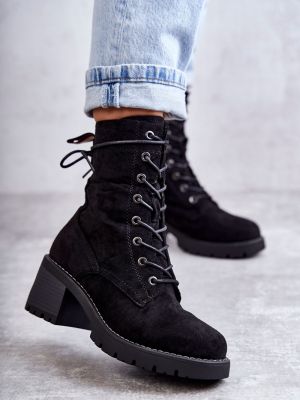 Zimné členkové topánky Kesi čierna