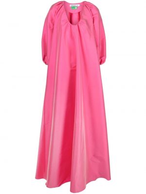 Saténové koktejlkové šaty Bernadette ružová