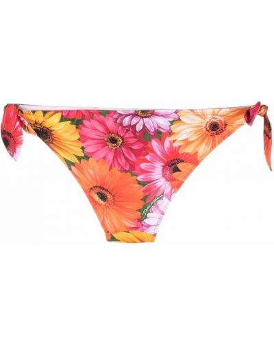 Bikini de flores Dolce & Gabbana naranja