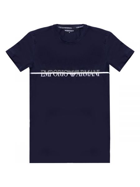 Polo majica sa dugačkim rukavima Emporio Armani Ea7 plava
