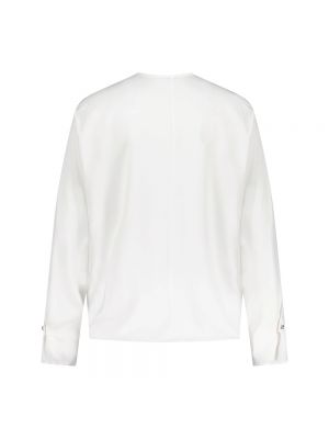 Jedwabna bluzka Hugo Boss biała