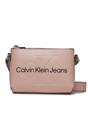 Torba na ramię Calvin Klein Jeans różowa