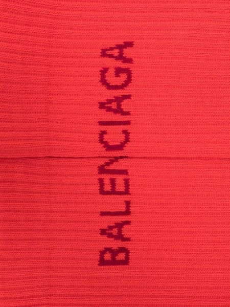 Chaussettes en tricot Balenciaga rouge