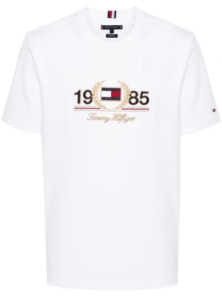 T-shirt brodé Tommy Hilfiger blanc