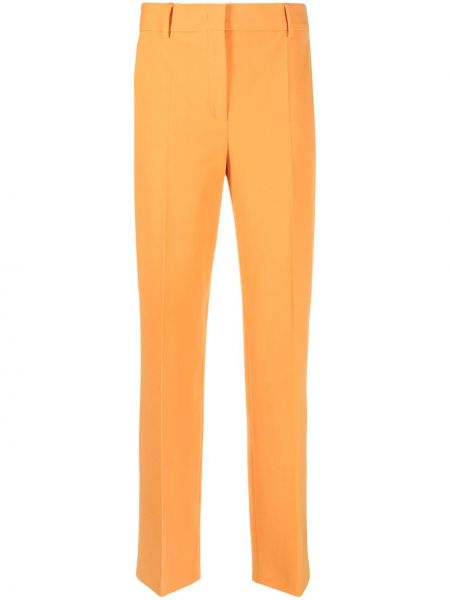 Pantalones slim fit Alberta Ferretti naranja