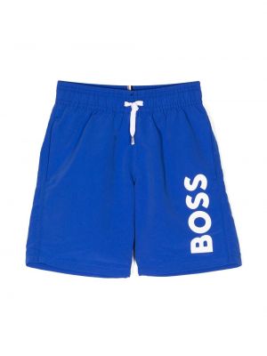 Costume da bagno con stampa Boss Kidswear blu