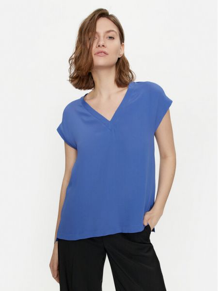 Короткая блузка Marella синяя