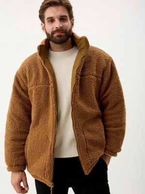 Утепленная демисезонная куртка Sela коричневая