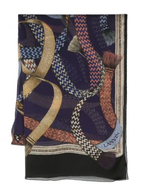 Fular de mătase cu imagine Lanvin
