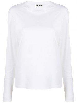 Långärmad t-shirt Jil Sander vit