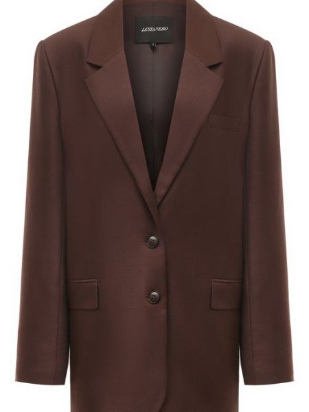 Шерстяной пиджак Lesyanebo коричневый