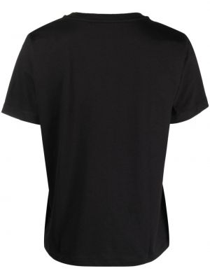 Medvilninis marškinėliai Calvin Klein juoda