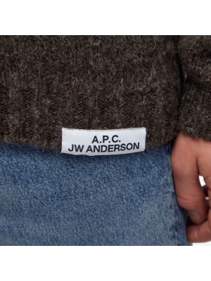 Двусторонний трикотажный свитер A.p.c. коричневый