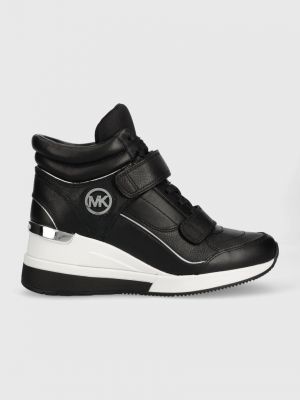Sneakersy skórzane Michael Michael Kors czarne