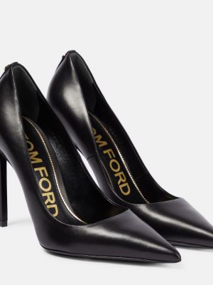 Черные кожаные туфли Tom Ford