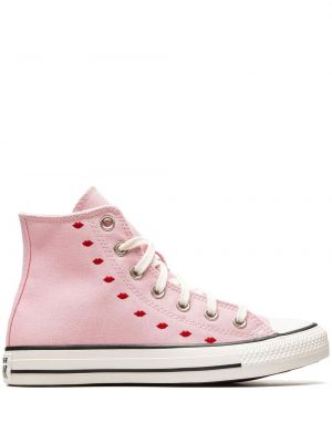 Stern sneaker mit stickerei Converse pink