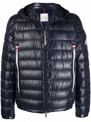 Hette lang jakke Moncler blå