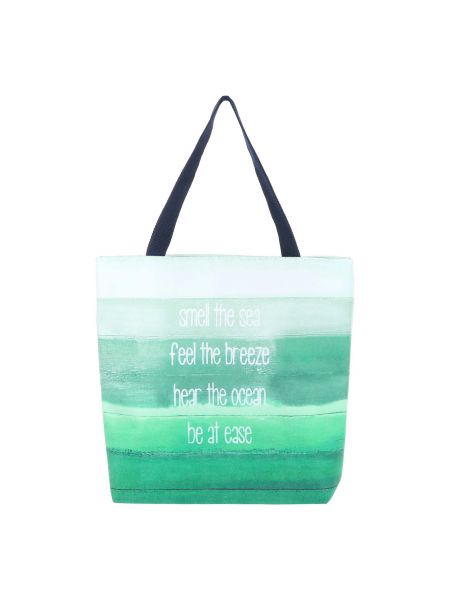 Зеленая пляжная сумка Let,s
