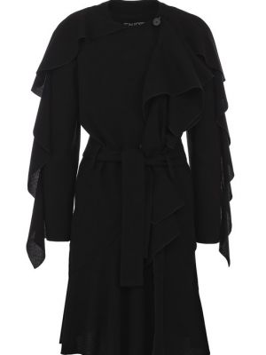 Пальто с рюшами Tom Ford черное