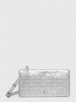 Kabelka Calvin Klein stříbrná