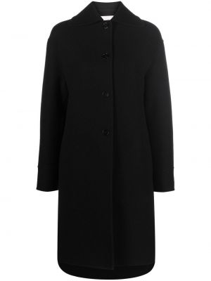 Палто с копчета Jil Sander черно