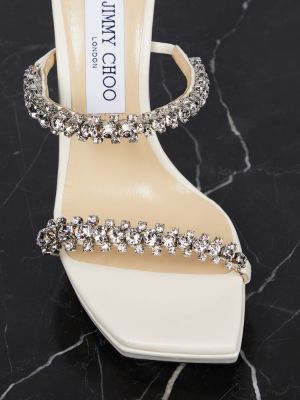 Sandali con cristalli Jimmy Choo bianco