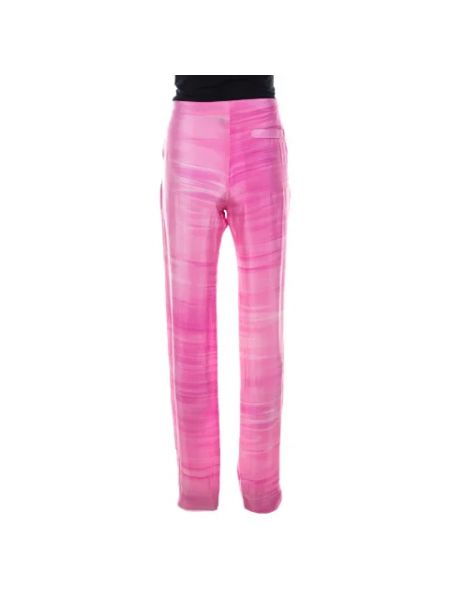Pantalones de seda Fendi Vintage rosa